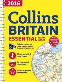 2016 Collins Britain Essential Road Atlas byCollins Maps; Kedvezményes ár