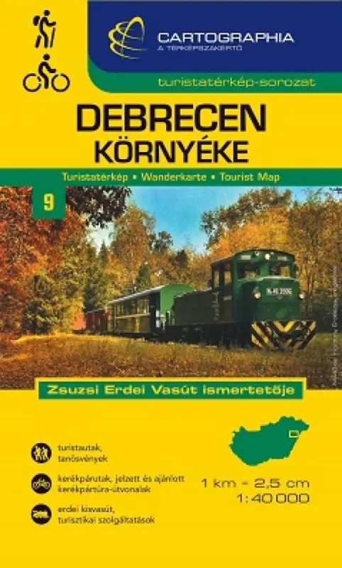 Debrecen környéke turistatérkép Népszerű