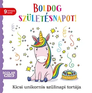 Árcsökkenés Boldog születésnapot! - Kicsi unikornis szülinapi tortája