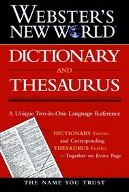 Árcsökkenés Webster's New World DictionaryTM and Thesaurus byAgnes, Michael E.;