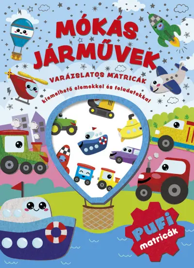 Varázslatos matricák - Mókás járművek Azonnali szállítás