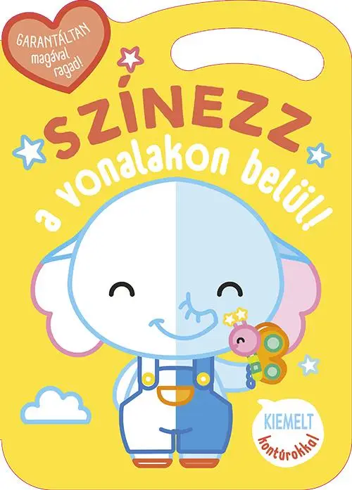 Újdonság Színezz a vonalakon belül - Elefánt