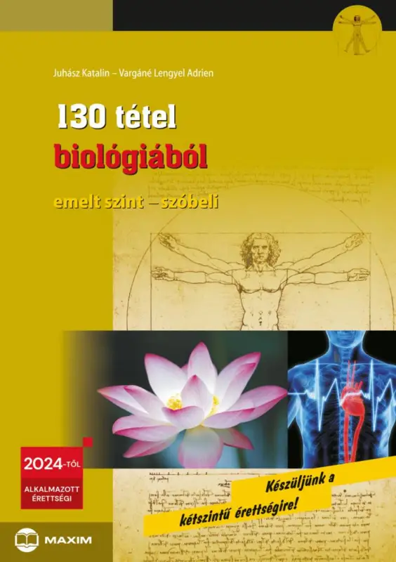 130 tétel biológiából (emelt szint - szóbeli) - 2024-től érvényes Korlátozott ajánlat