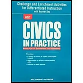 Akció Chlg Enrch ACT Civics in Prac 2007 byHolt Rinehart & Winston;