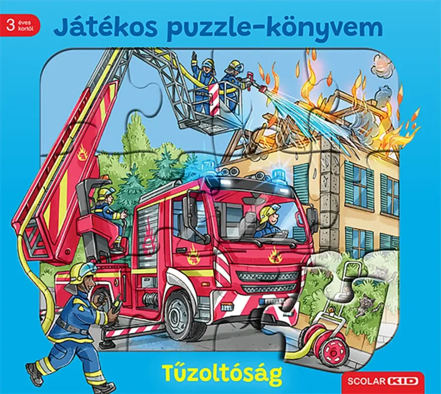 Játékos puzzle-könyvem: Tűzoltóság Akciós ár